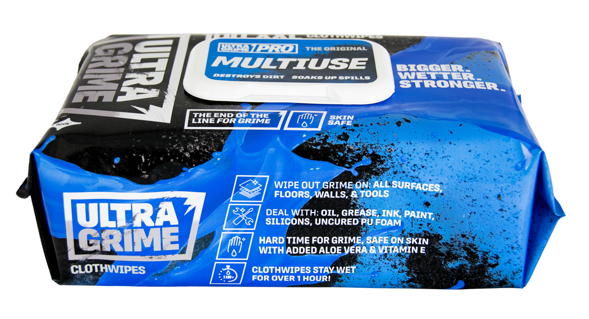 Ultra Grime Pro XXL+ Multiuse Wipes - 100Pk