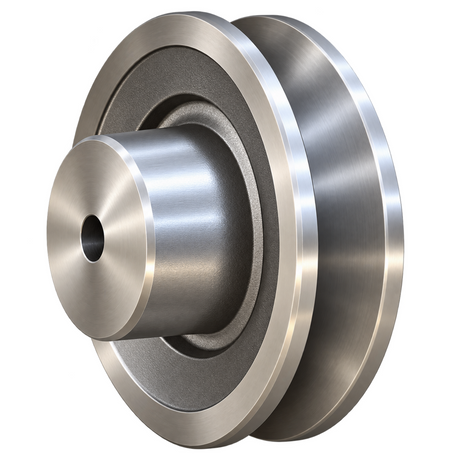 Aluminium SPZ V-belt pulley, 1 groove