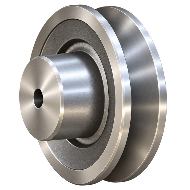 Aluminium SPZ V-belt pulley, 1 groove