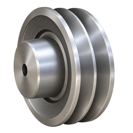 Aluminium SPZ V-belt pulley, 2 grooves