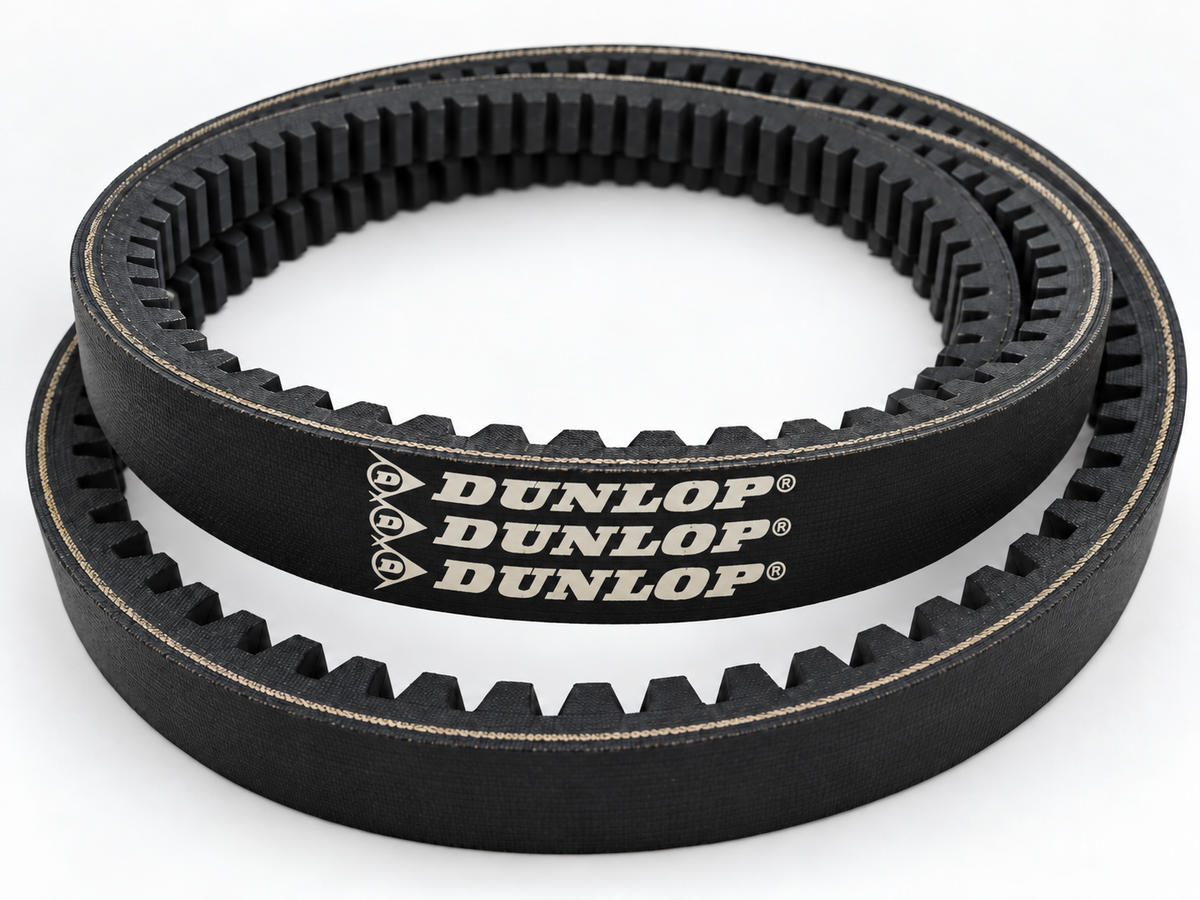 Dunlop raw edge cogged V-belt