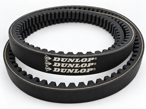 Dunlop raw edge cogged V-belt